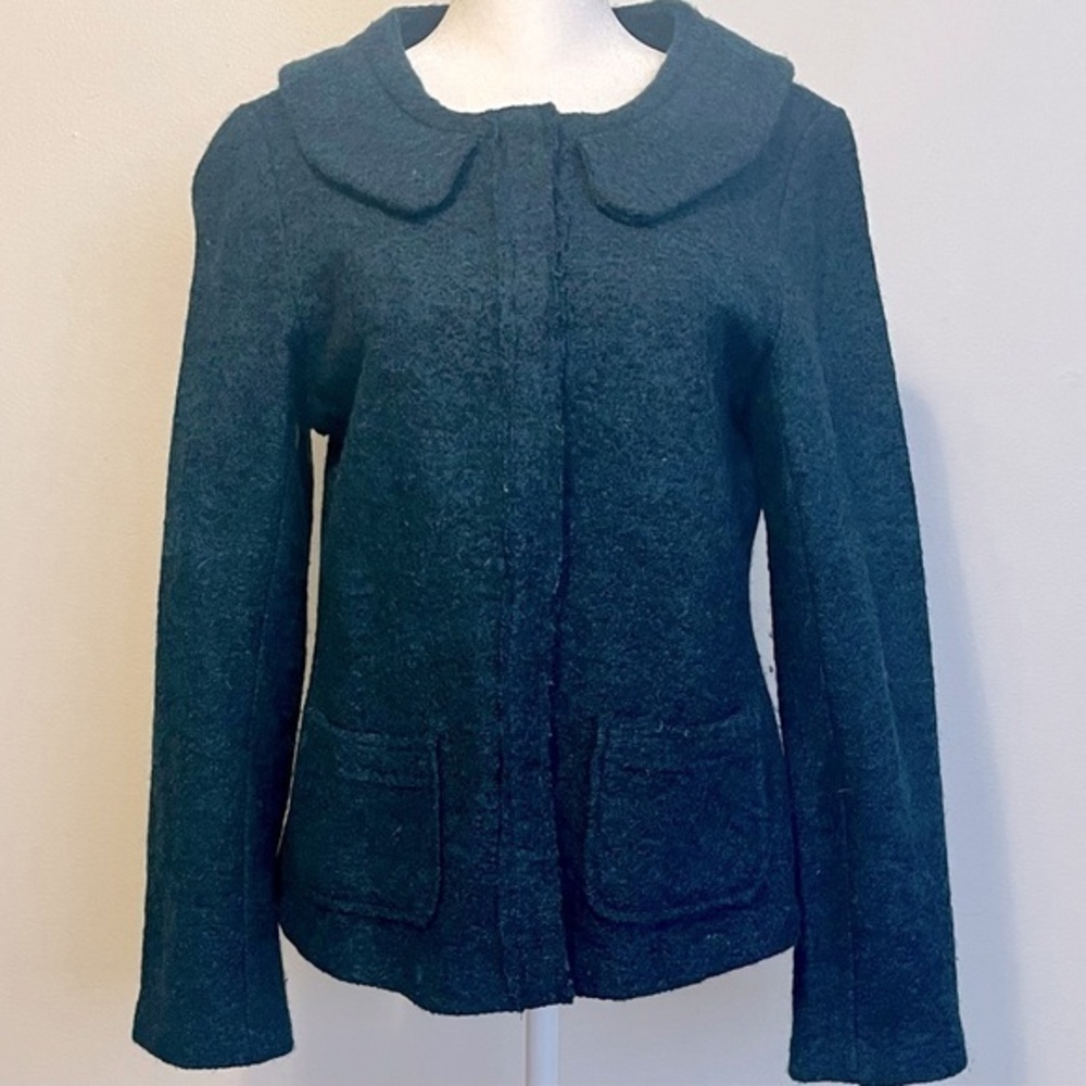 Vintage wool jacket with Peter Pan collar